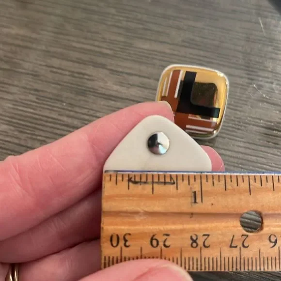 Vintage Avon 1987 “Porcelain Expressions” Diamond Shaped with Brown & Black - Picture 16 of 16